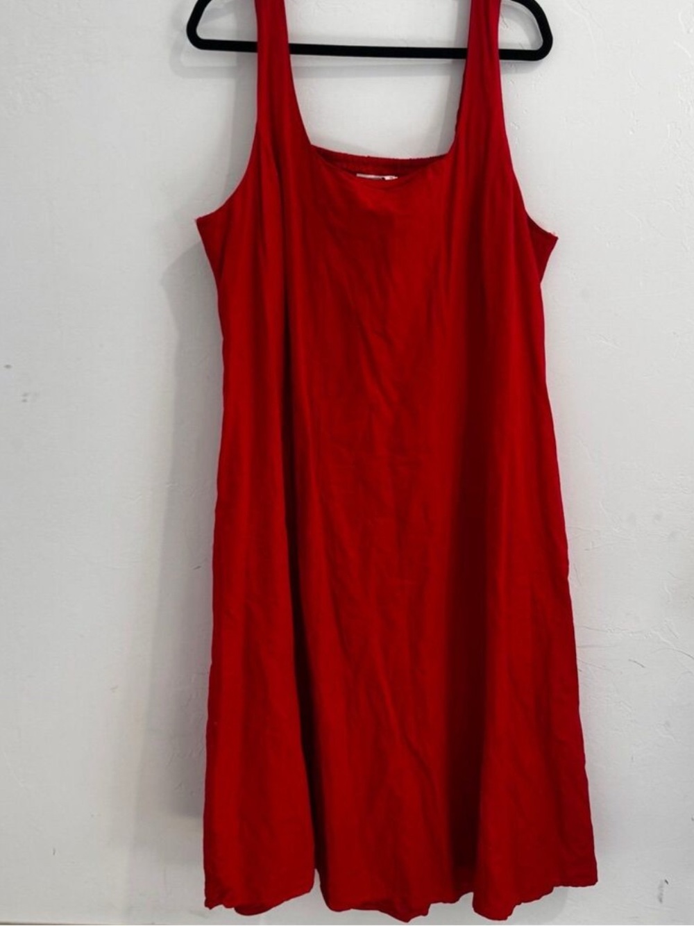 Anthropologie Lea Red Sleeveless Midi A-Line Dress